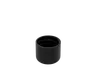 116mm Glass Pre-Roll tube with Round Black Child Resistant Lid - Solid Black