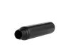 116mm Glass Pre-Roll tube with Round Black Child Resistant Lid - Solid Black