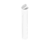 (116mm) Child Resistant Pop Top Pre-Roll Tubes - Solid White