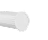 (116mm) Child Resistant Pop Top Pre-Roll Tubes - Solid White