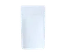 1/4 Oz Child Resistant EZ-Open Matte White/Clear Smell Proof Mylar Bags