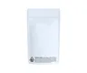 1/4 Ounce Glossy Solid White Smell Proof Mylar Bags