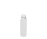 81mm Clear Glass Tube with Round CR Black Lids
