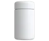 5 Oz Solid White Glass Child Resistant C-Class Jar with Plastic Matte White Lid