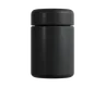 4 Oz Solid Black Glass Child Resistant C-Class Jar with Plastic Matte Black Lid