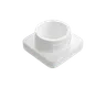 5 ML Square Solid White Glass Child Resistant Concentrate Jar
