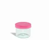 6ML Glass Container Containers - Pink Lid