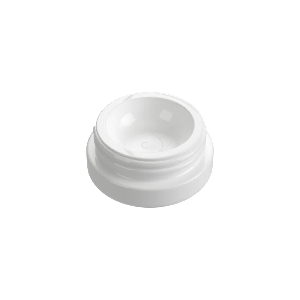 5 ML Solid White Glass Child Resistant Concentrate Jar