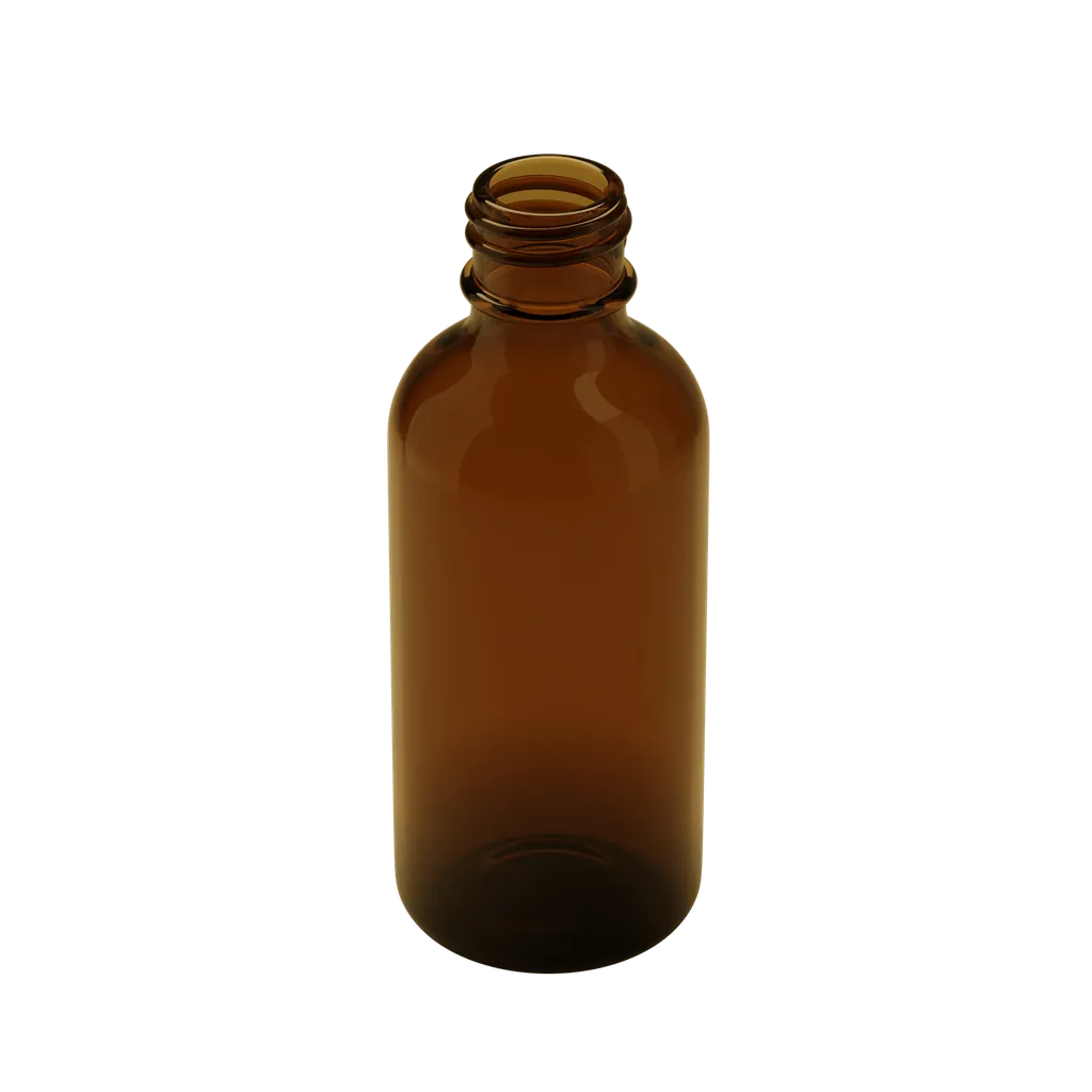 60ML Translucent Amber Glass Child Resistant Tincture Bottle- Bottle only, Pipette sold separately