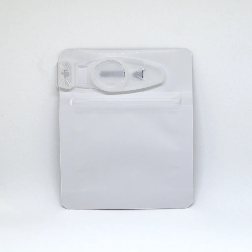 Child Resistant Clip Bag for 1 gram - Solid Matte White