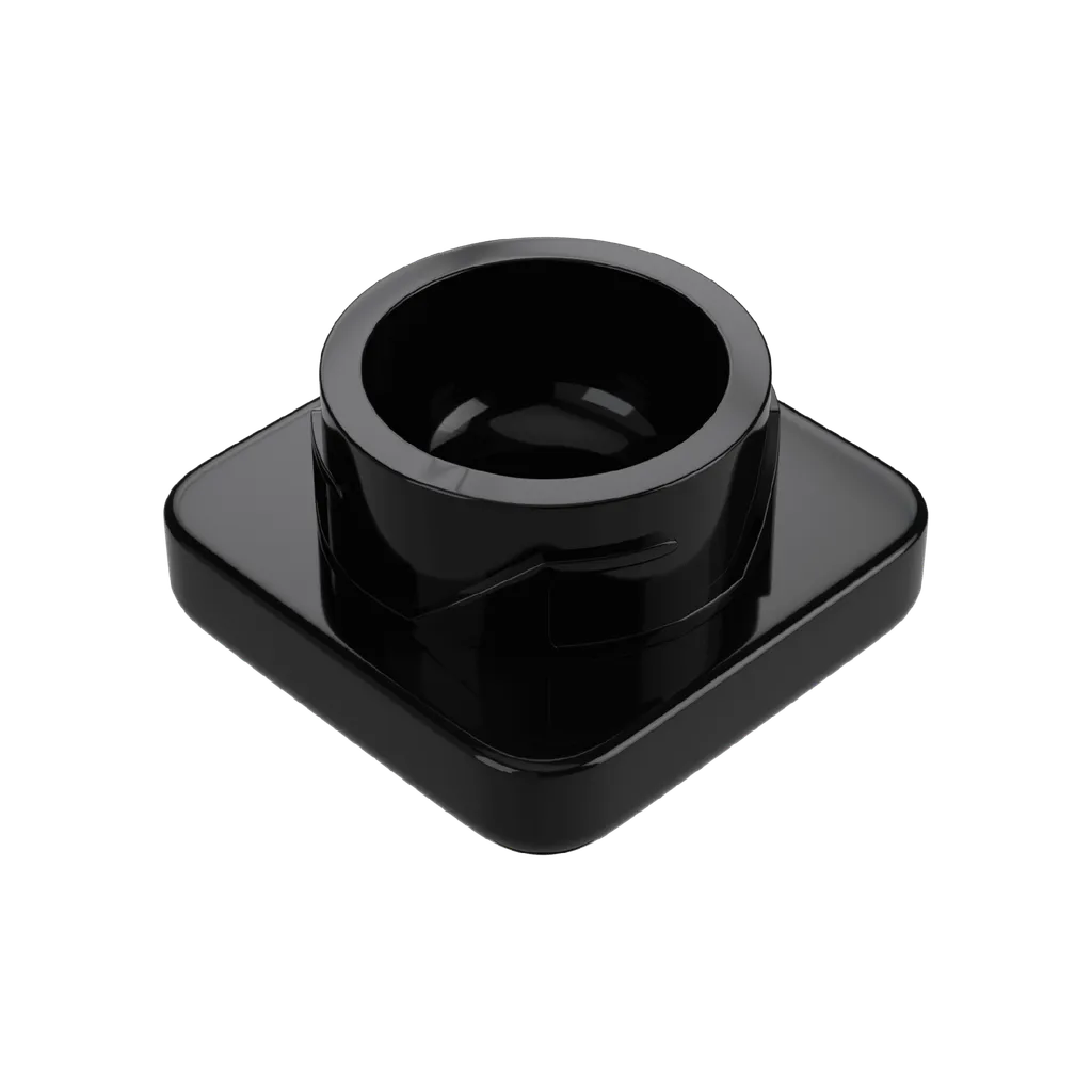 9 ML Square Solid Black Glass Child Resistant Concentrate Jar