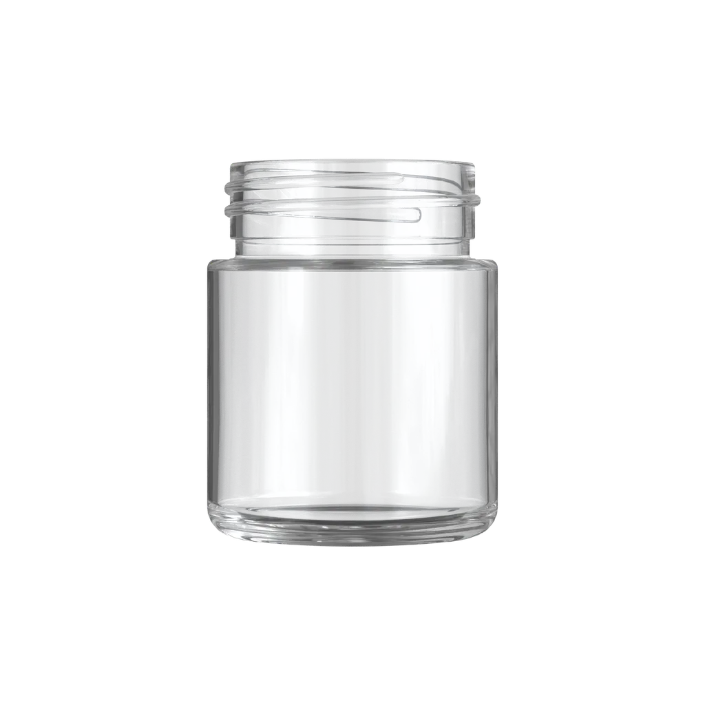 3 Oz Child Resistant C-Class Jar with Plastic Shiny White Lid