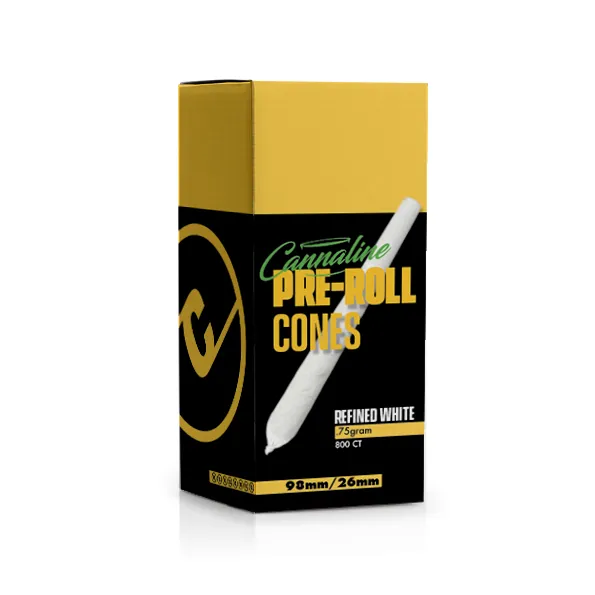 .75 Gram Natural Brown 98mm Pre-roll Cones (800 cones per tower)