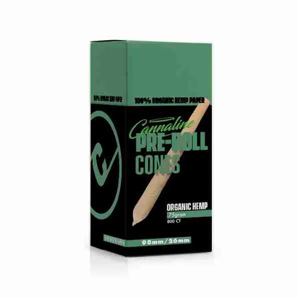 .75 Gram Organic Hemp 98mm Pre-roll Cones (800 cones per tower)