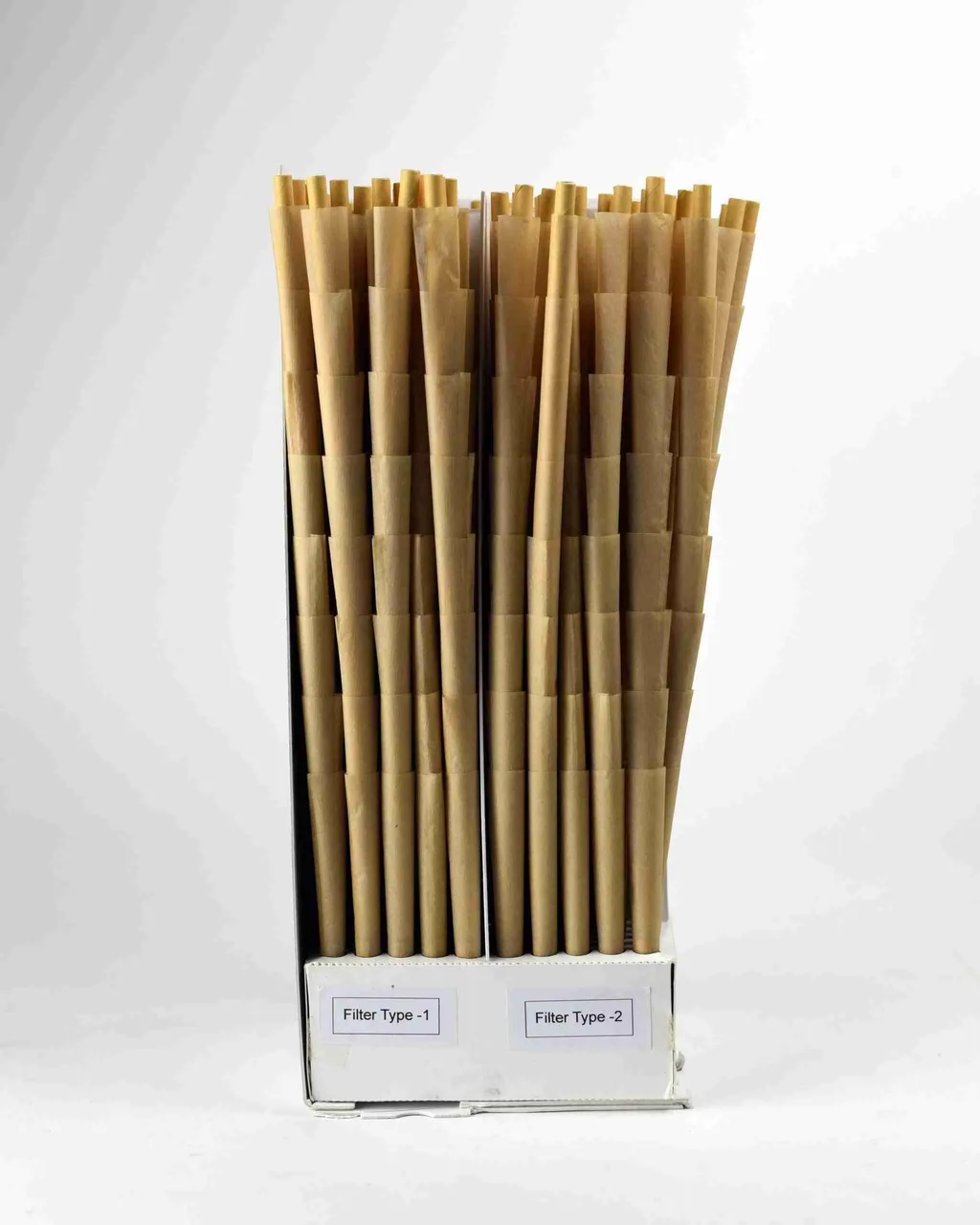 1 Gram Natural Brown 109mm Pre-roll Cones (800 cones per tower)