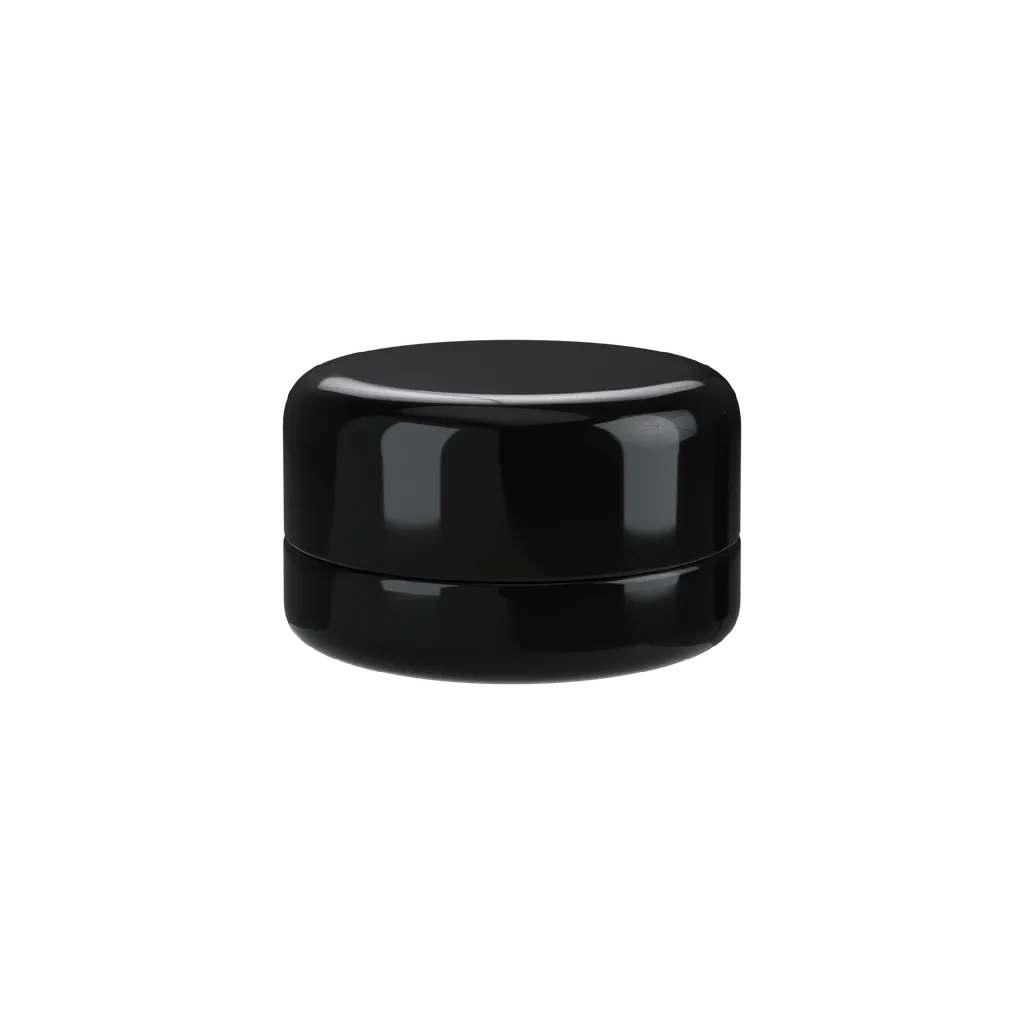 5 ML Solid Black Glass Child Resistant Concentrate Jar