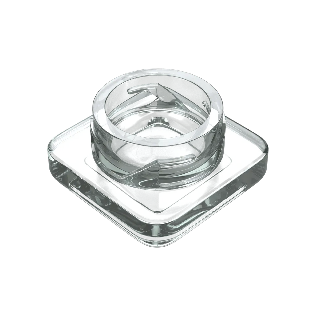9 ML Square Child Resistant Clear Glass Concentrate Jar
