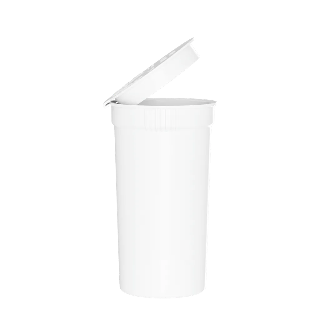 19 Dram Child Resistant Pop Top - White