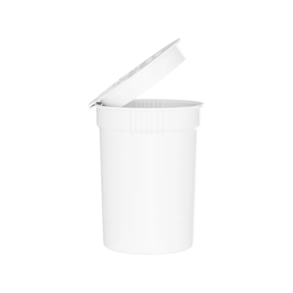 30 Dram Child Resistant Pop Top - White