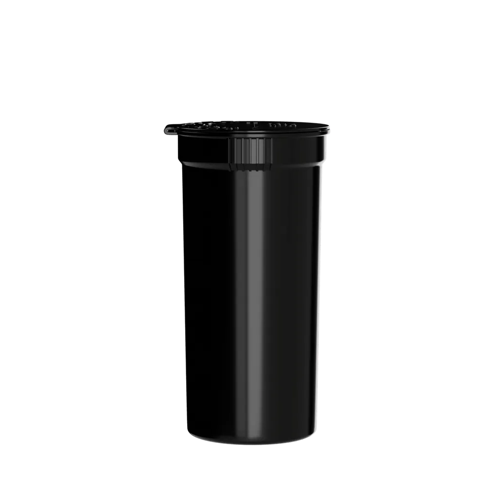 13 Dram Child Resistant Pop Top - Black