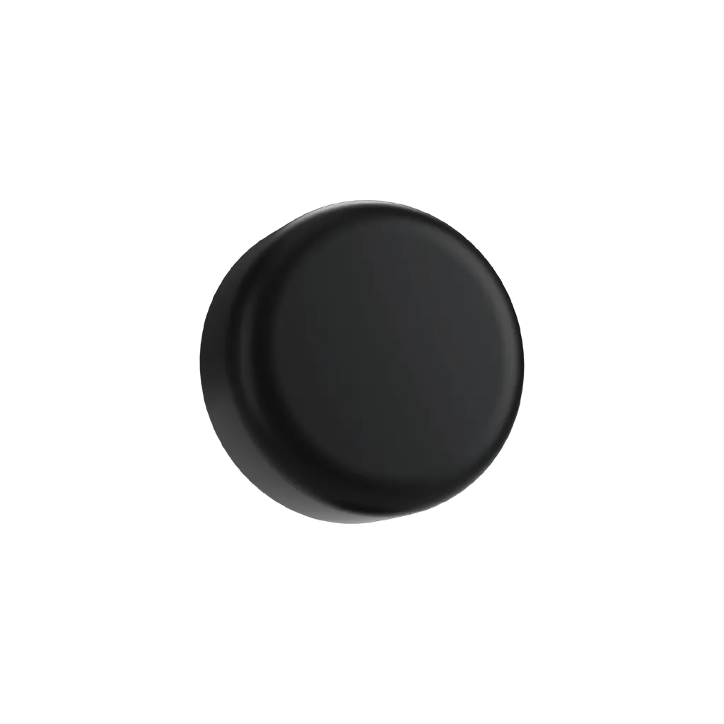 5 ML Matte Black Child Resistant Smooth Push Down &amp; Turn Plastic Lids W/ PTFE Liner