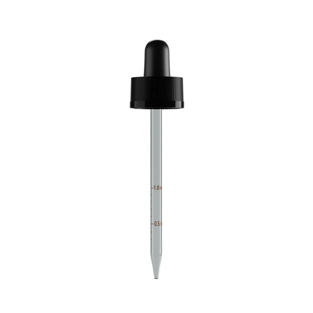 Child Resistant Pipette Top for the 30ML Translucent Blue Glass Child Resistant Tincture Bottle- Pipette / Top Only, Bottle sold separately