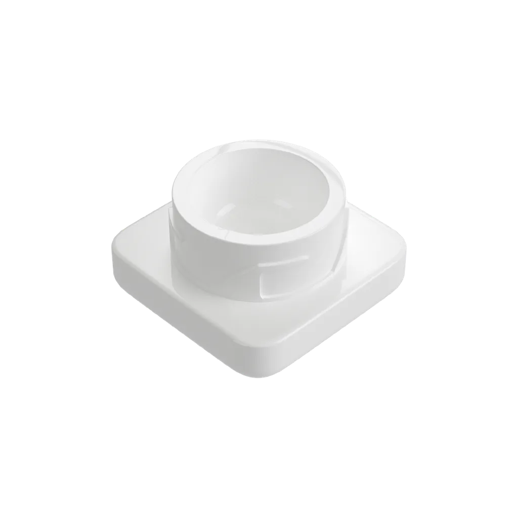 5 ML Square Solid White Glass Child Resistant Concentrate Jar