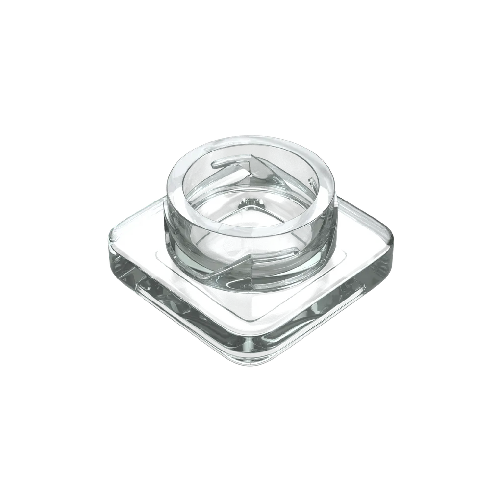 5 ML Square Clear Glass Child Resistant Concentrate Jar