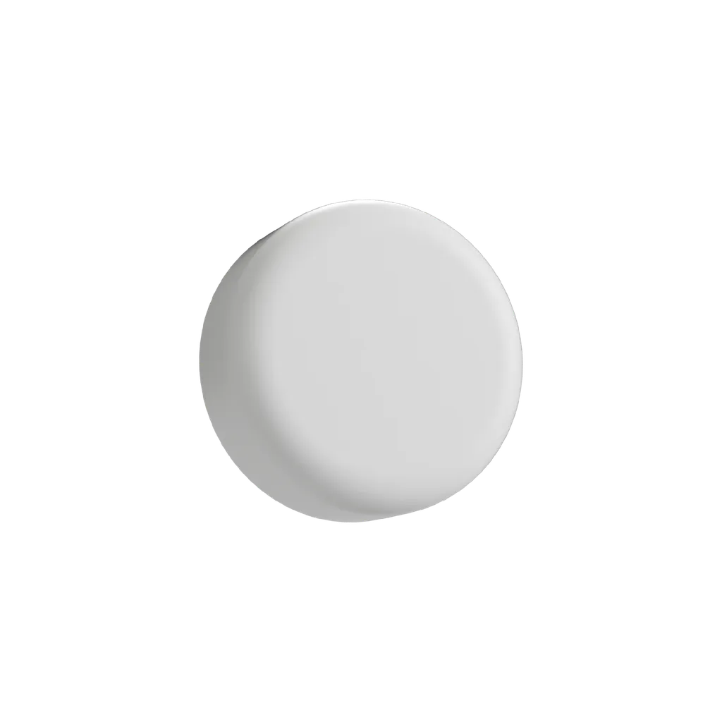 5 ML Matte White Child Resistant Smooth Push Down &amp; Turn Plastic Lids W/ PTFE Liner