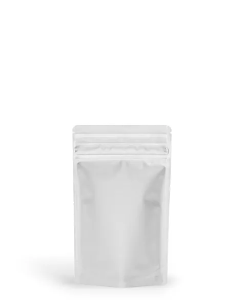 1 Gram Child Resistant EZ-Open Matte White Smell Proof Mylar Bag