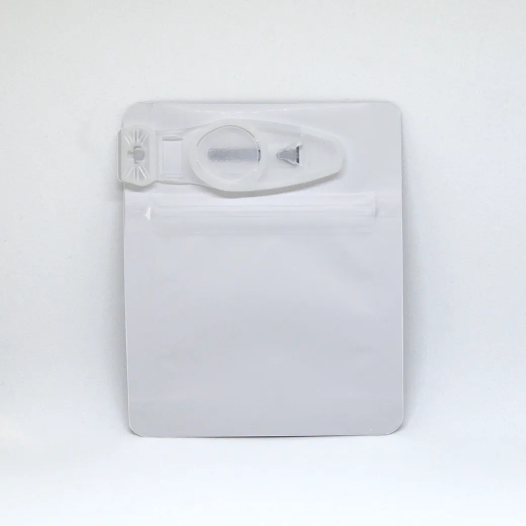 Child Resistant Clip Bag for 1 gram - Solid Matte White