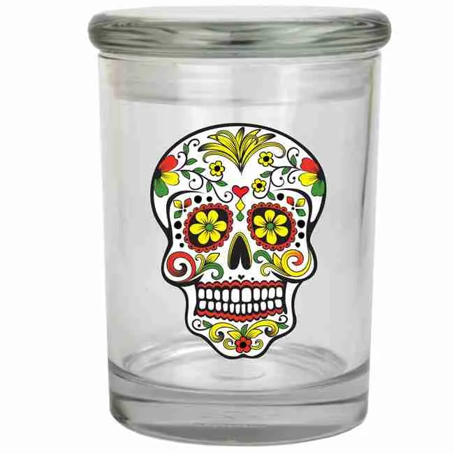 “Skull” Stash Jar for 1+ oz