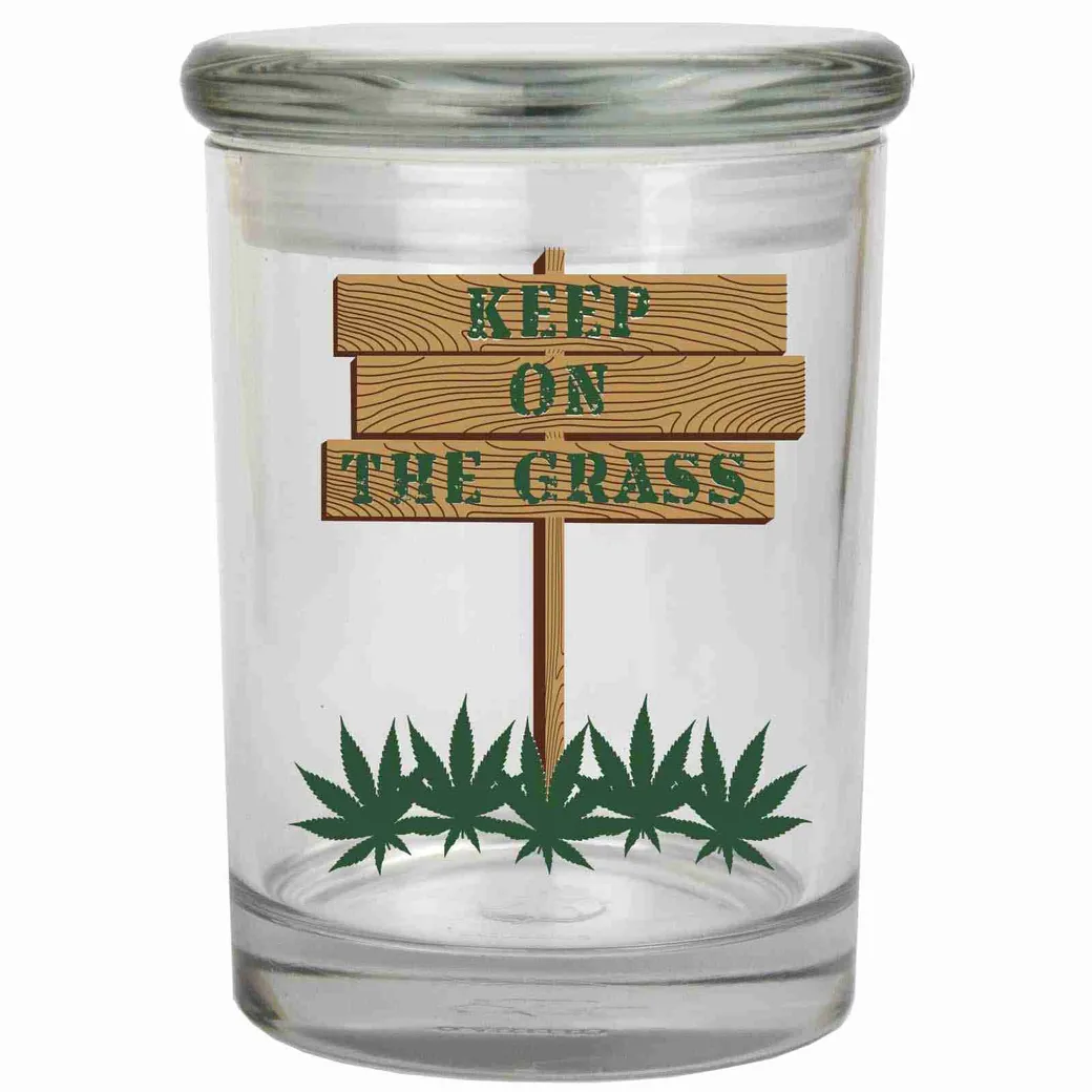 “Keep On The Grass” Stash Jar for 1+ oz