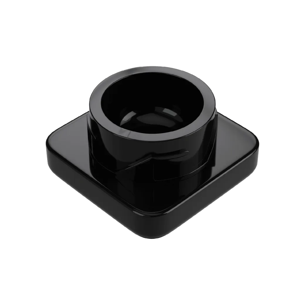 9 ML Square Solid Black Glass Child Resistant Concentrate Jar