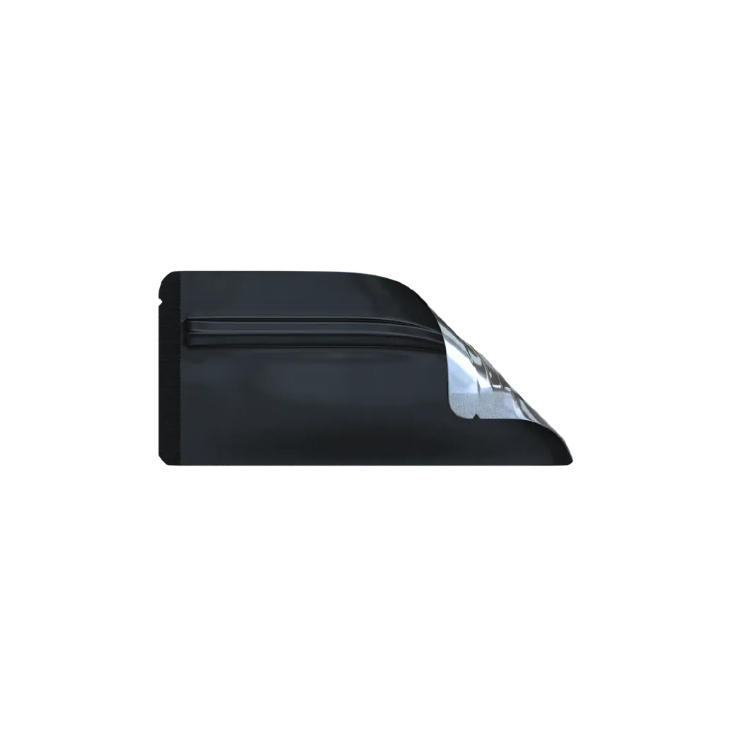 Pre-Roll Glossy Black/Clear Smell Proof Mylar Bags