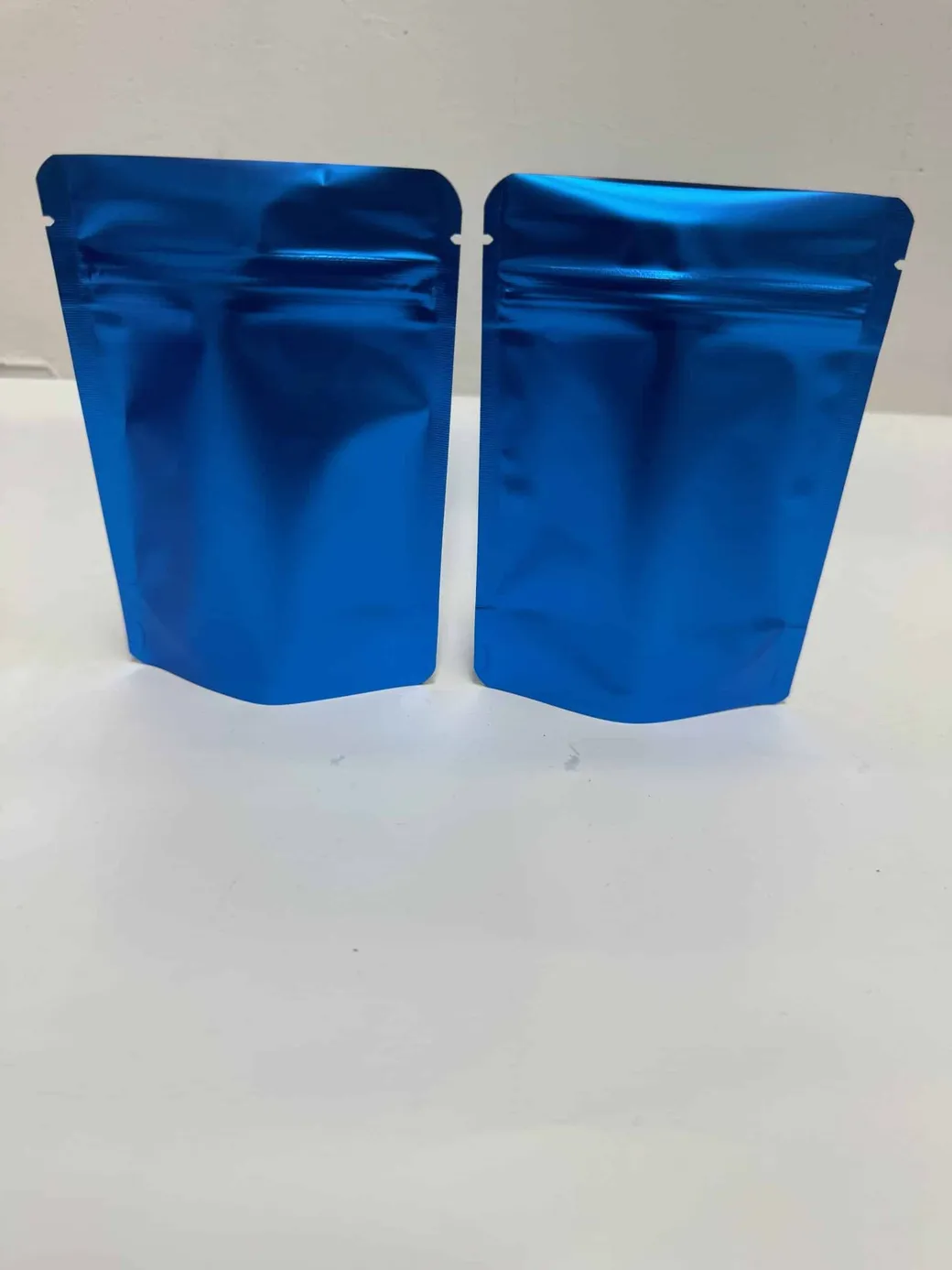 1/8th Ounce Matte Dark Blue Smell Proof Mylar Bags