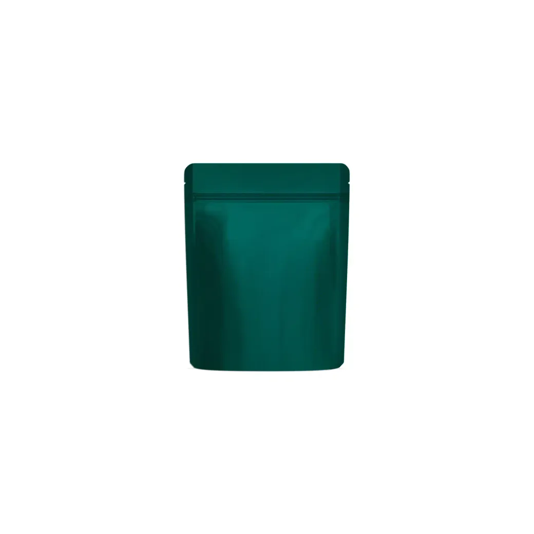 1/8th Ounce Matte Forest Green/Clear Smell Proof Mylar Bags