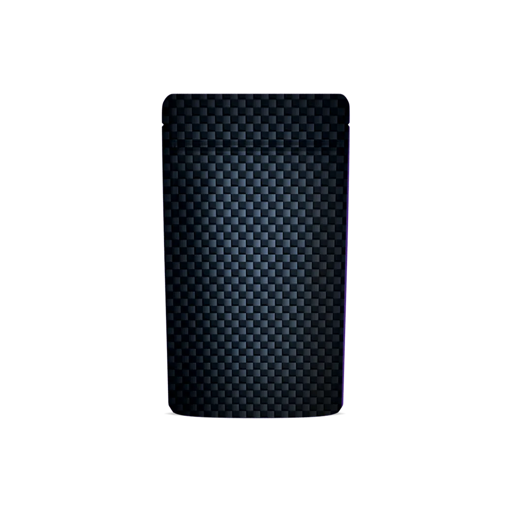 1/4th Ounce Matte Carbon Fiber/Clear Smell Proof Mylar Bags (Copy)