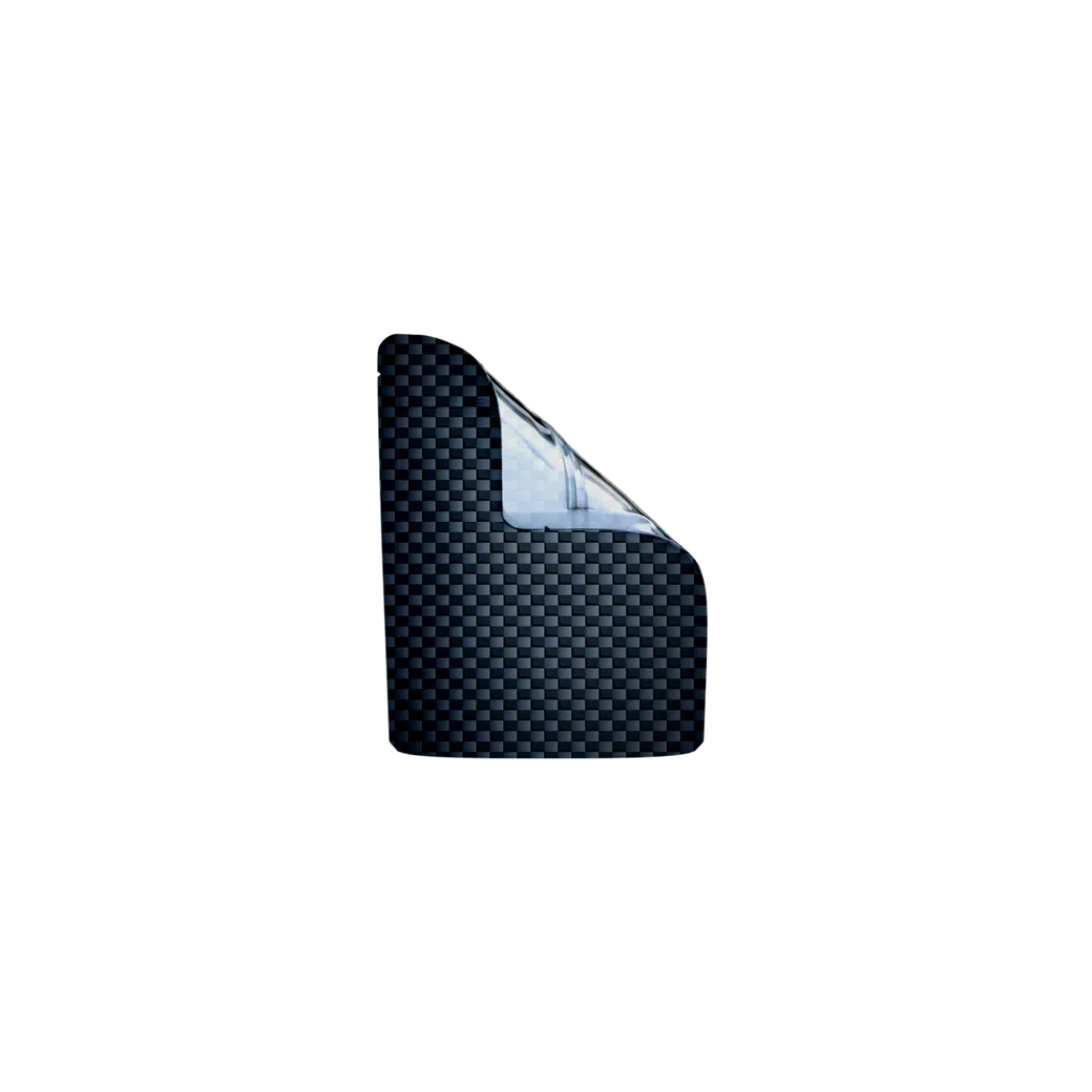 1/8th Ounce Matte Carbon Fiber/Clear Smell Proof Mylar Bags