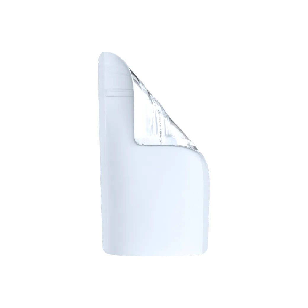 1/4 Oz Child Resistant EZ-Open Matte White/Clear Smell Proof Mylar Bags