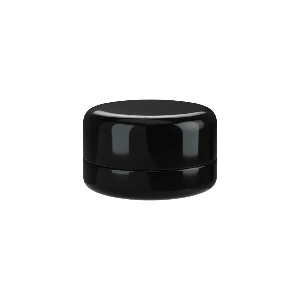 5 ML Solid Black Glass Child Resistant Concentrate Jar