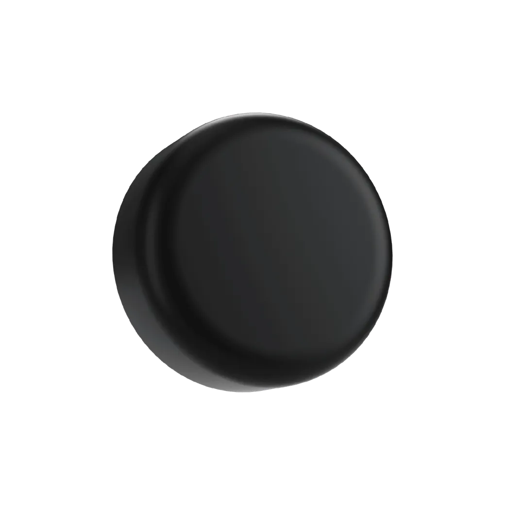9 ML Matte Black Child Resistant Smooth Push Down &amp; Turn Plastic Lids W/ PTFE Liner