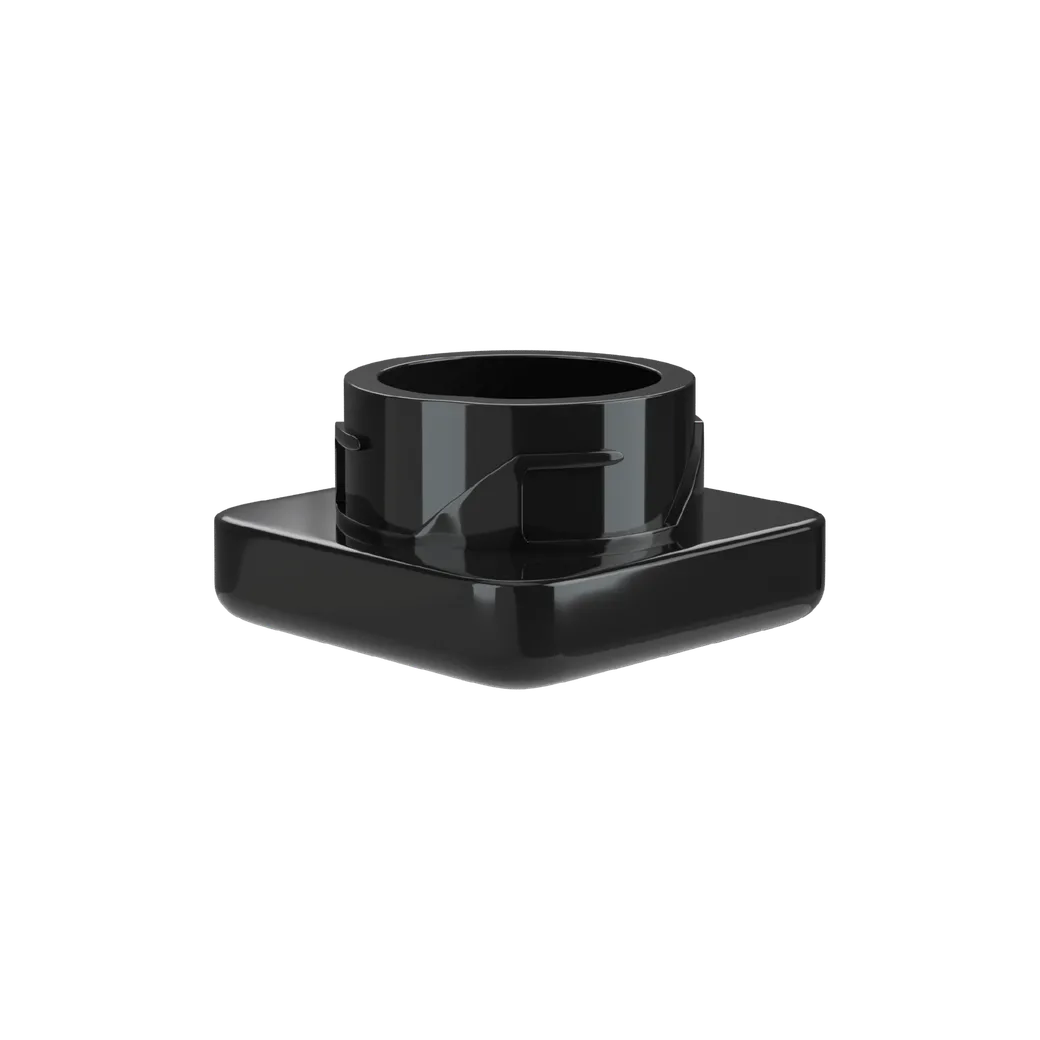 5 ML Square Solid Black Glass Child Resistant Concentrate Jar