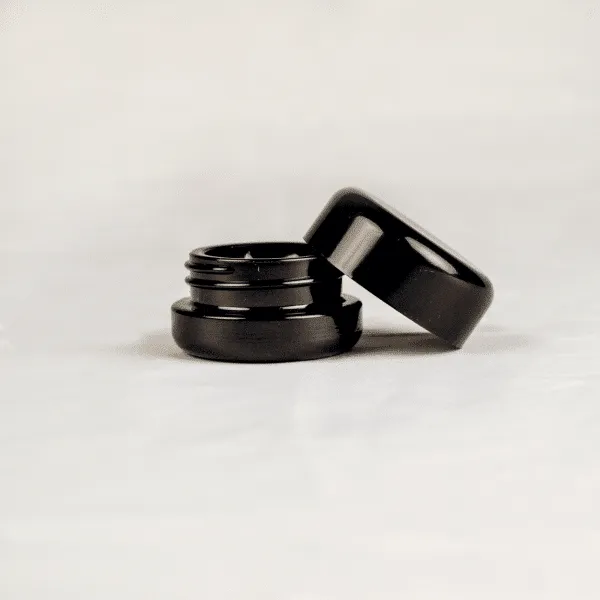 4ML Child Resistant Solid Black Concentrate Container with Black Lid