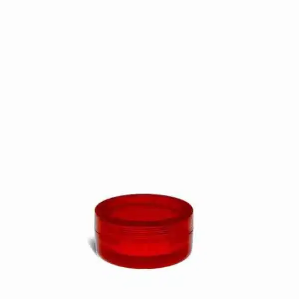 7ML Acrylic Concentrate Containers - Translucent Red