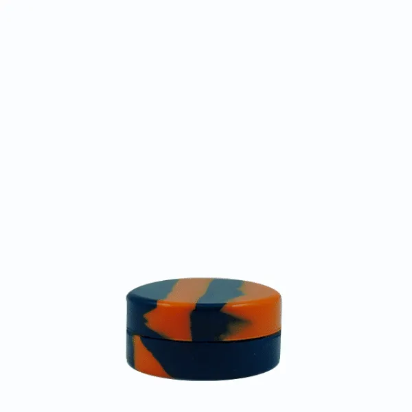 5ML Non-Stick Silicone Concentrate “Team Color” Containers - Dark Blue and Orange