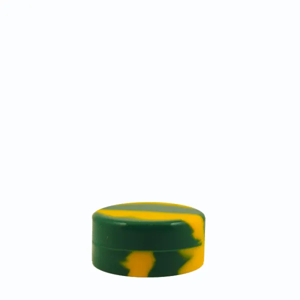 5ML Non-Stick Silicone Concentrate “Team Color” Containers - Green and Yellow
