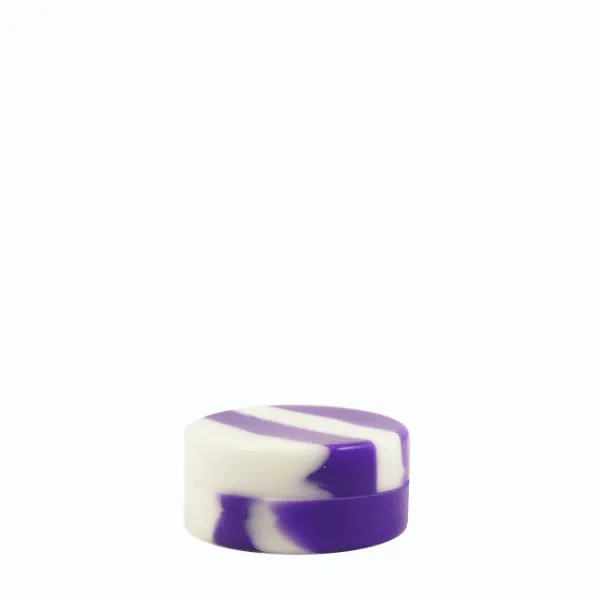 5ML Non-Stick Silicone Concentrate “Team Color” Containers - Purple and White