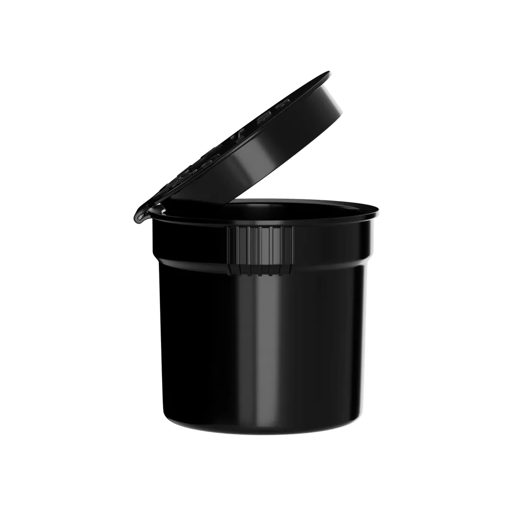 90 Dram Child Resistant Pop Top - Black