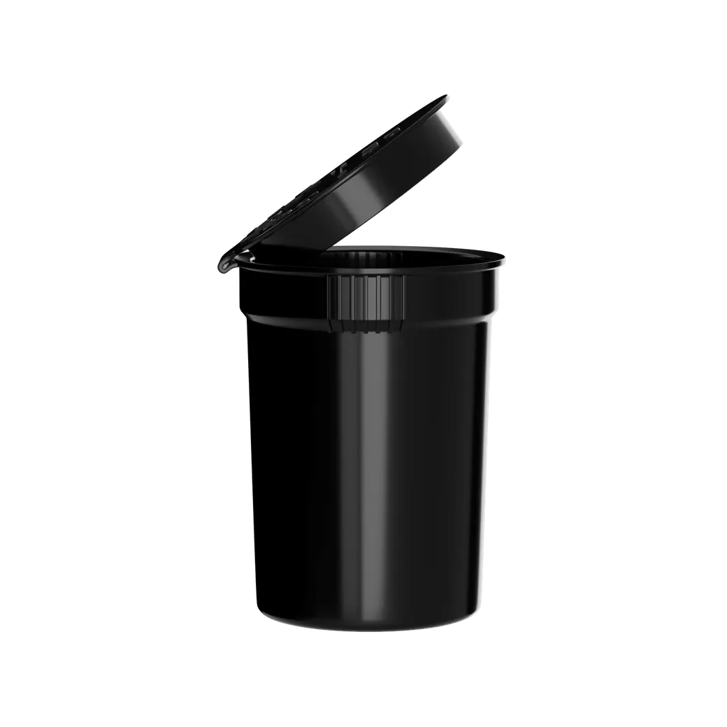 30 Dram Child Resistant Pop Top - Black